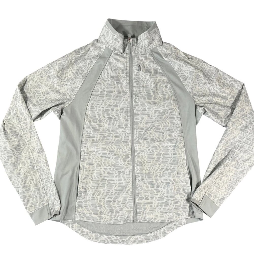Athleta Womens Run With It Jacket S Verve Horizon Print Lightweight Athletic